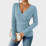 Jelena - Long Sleeve V-Neck Top