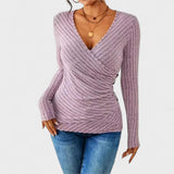 Jelena - Long Sleeve V-Neck Top