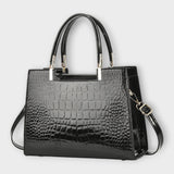 Albina - Shiny Crocodile Effect Bag