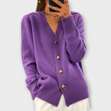 Marij – Vintage Women's Sweater with V-Neck