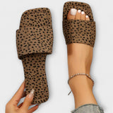 Jasmina - Flat loafers with leopard pattern