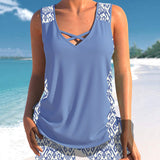 Márcia - Tankini with geometric print