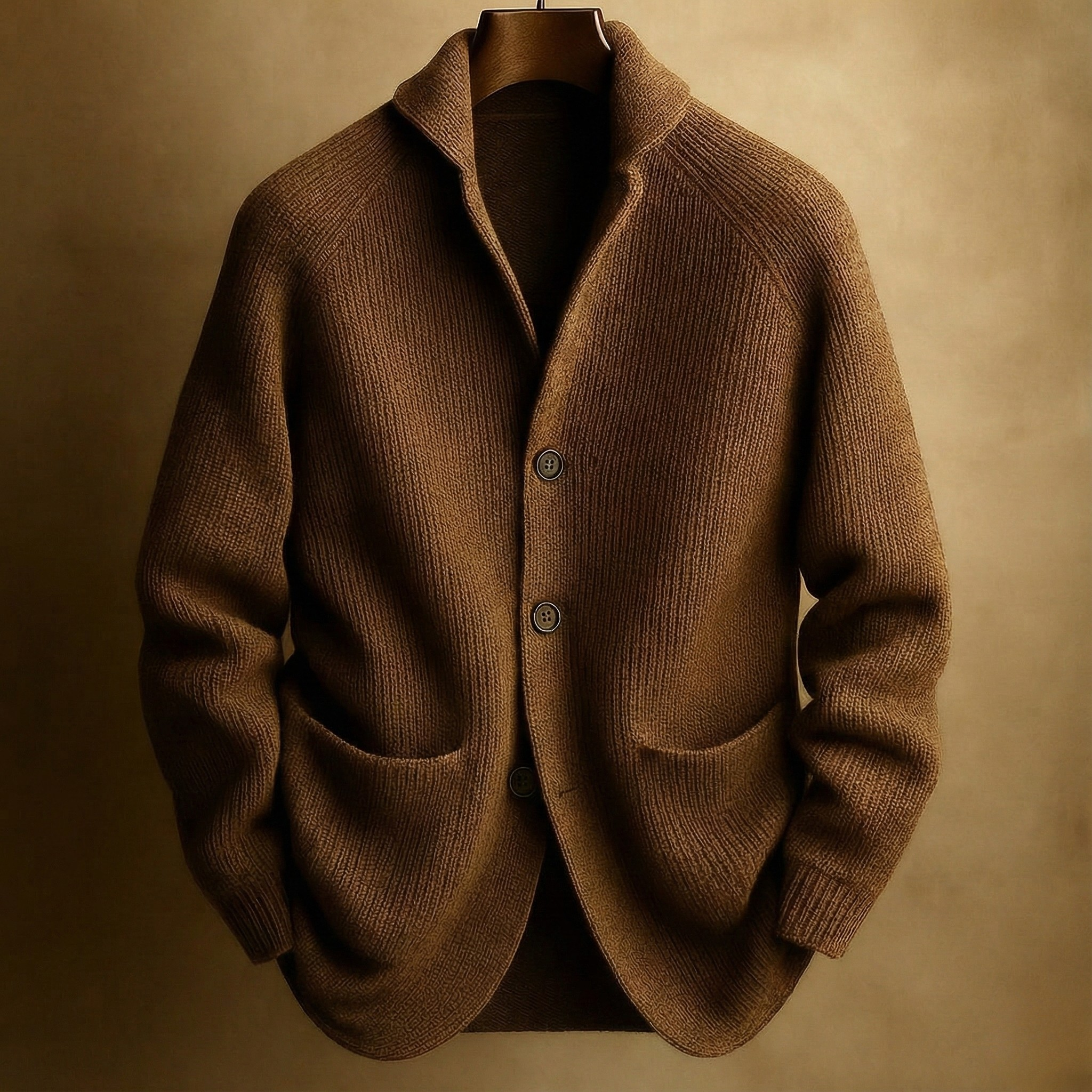 SILVARO - Textured Knitted Cardigan