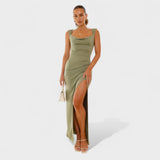 Constança - Elegant Long Dress with Open Back