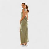 Constança - Elegant Long Dress with Open Back