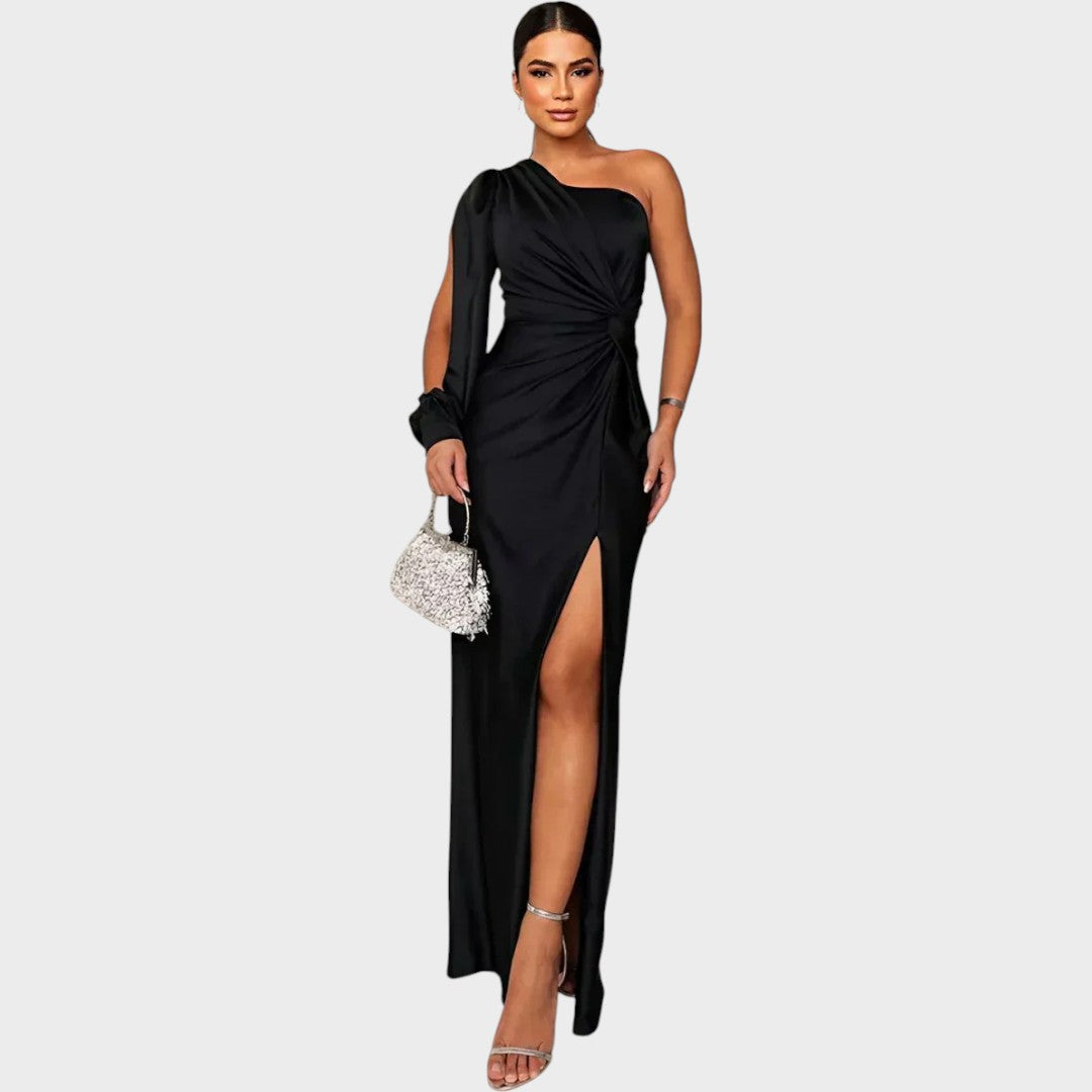 Marica – Elegant Long Dress with One Shoulder Strap