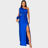 Marica – Elegant Long Dress with One Shoulder Strap