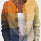 Knitted Vest with Geometric Patterns