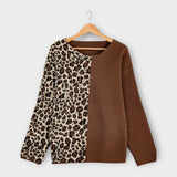Marina - Comfortable Sweater with Leopard Pattern