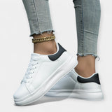 Leather Sports Shoes White
