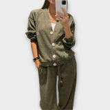 Hedviga - Complete Knit Coat and Pants Set