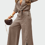 Women's Solid Color Two-Piece Fashion Suit