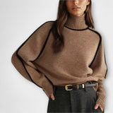 Emilie - Soft sweater with a high collar in an elegant style