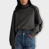 Emilie - Soft sweater with a high collar in an elegant style