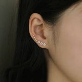 Timeless flower-shaped earrings