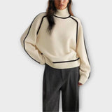 Emilie - Soft sweater with a high collar in an elegant style