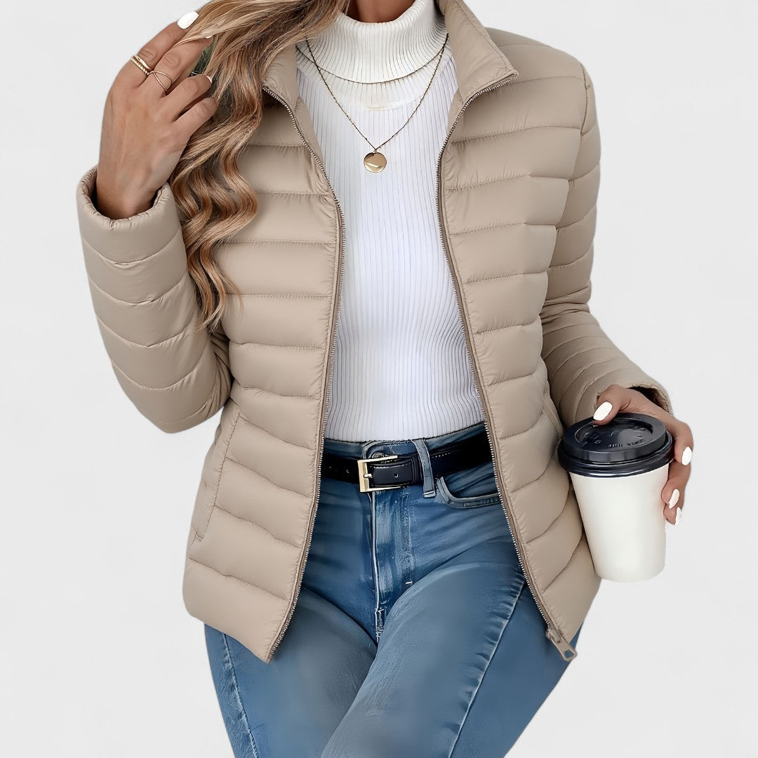 Saja – Elegant Long Coat with Collar