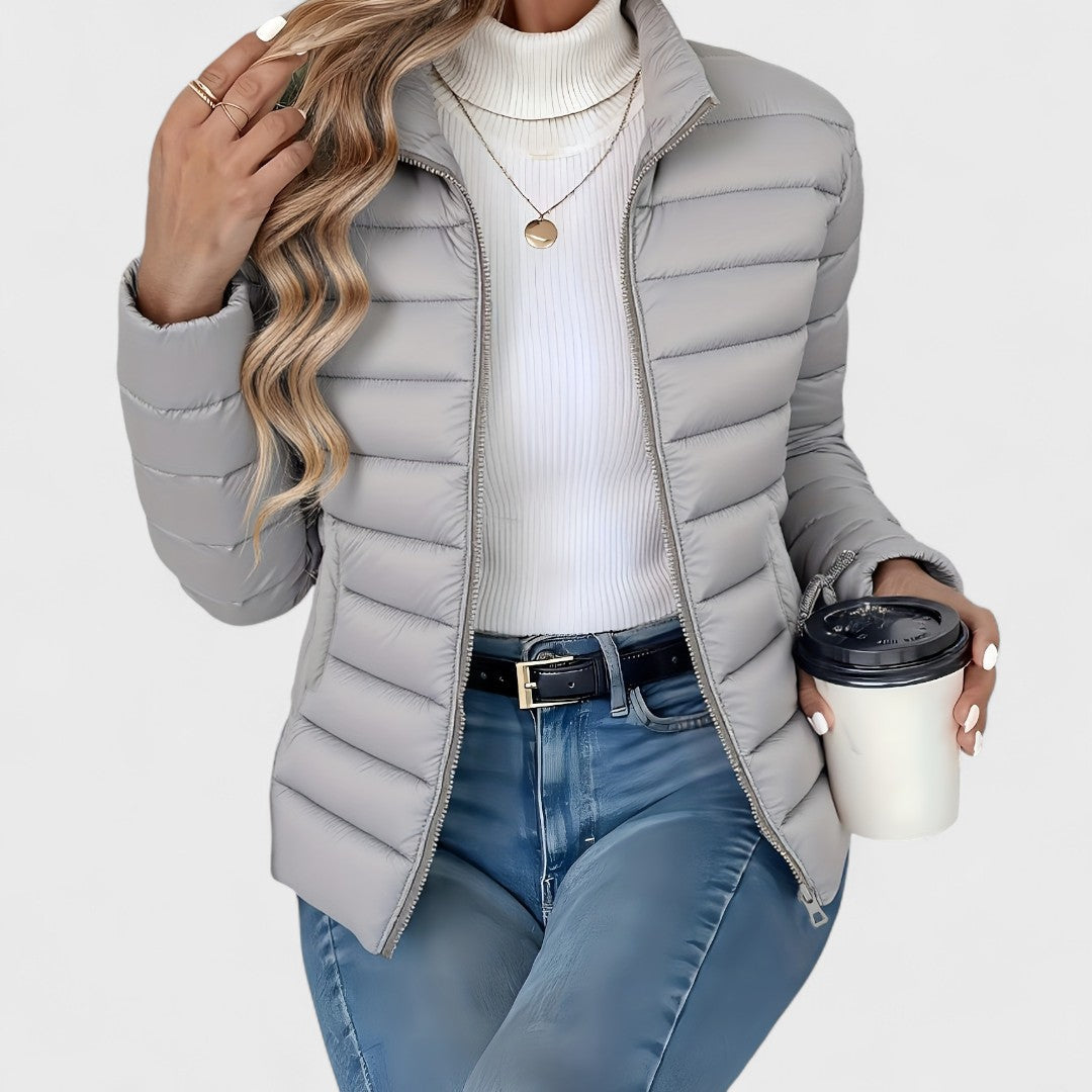 Saja – Elegant Long Coat with Collar