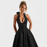 Julieta – Midi dress with halter neckline