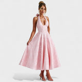 Julieta – Midi dress with halter neckline