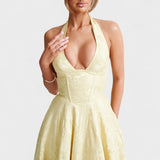 Julieta – Midi dress with halter neckline