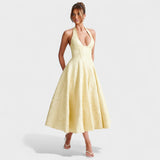 Julieta – Midi dress with halter neckline