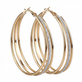 Retro earrings made of gold