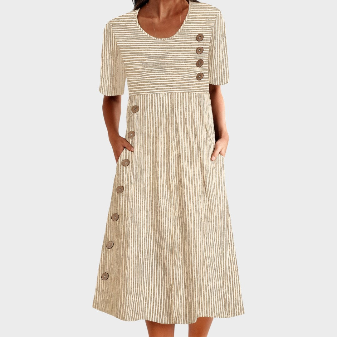 Danijela - Striped Summer Dress for Every Day