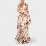 Isabela - Long Dress with Floral Pattern
