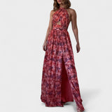 Flower Shop - Long Dress with Open Back