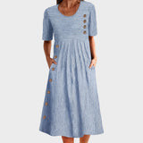 Danijela - Striped Summer Dress for Every Day