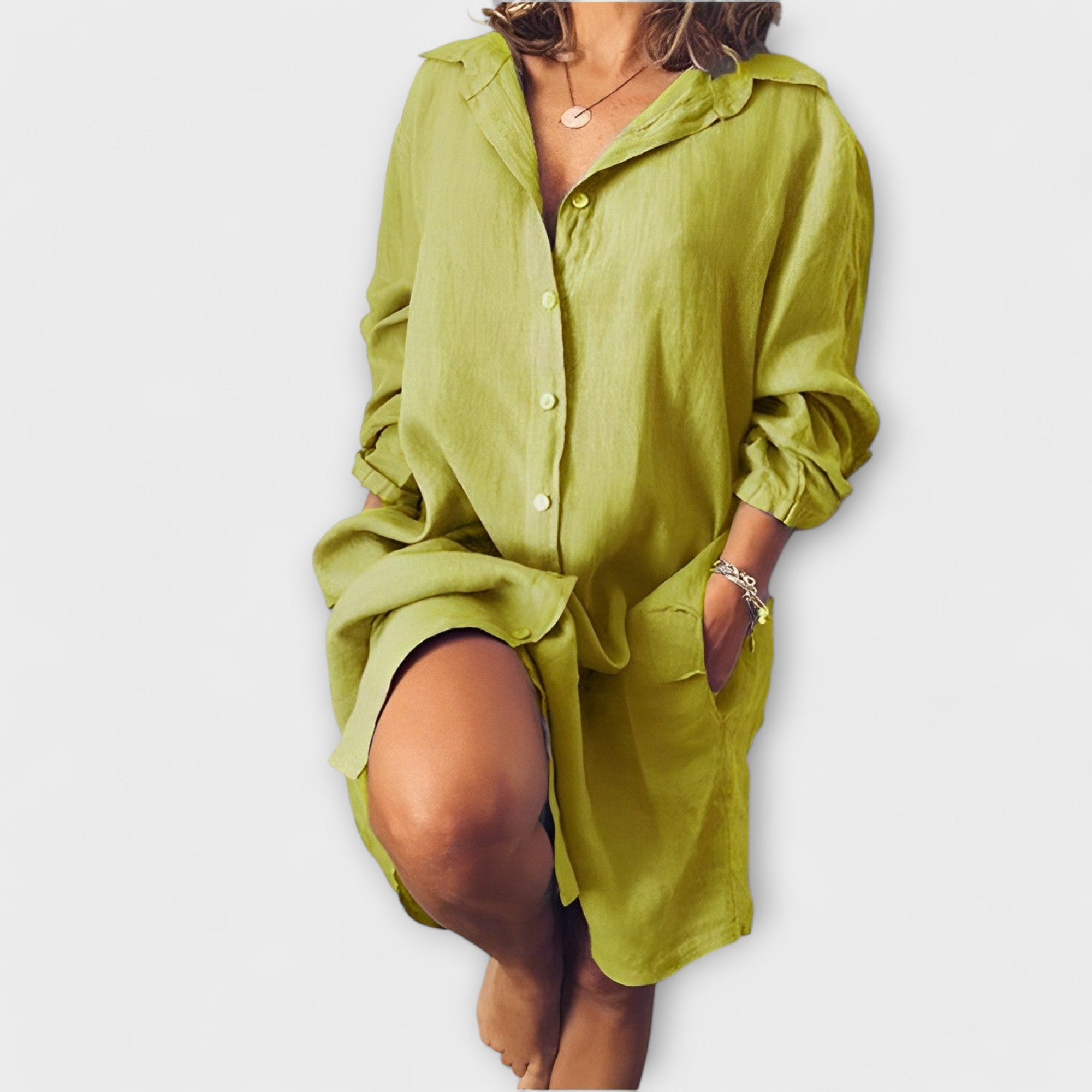 Gracia - Casual Canvas Blouse