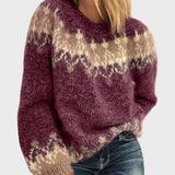 Cozy – Knitted Pullover with High Collar
