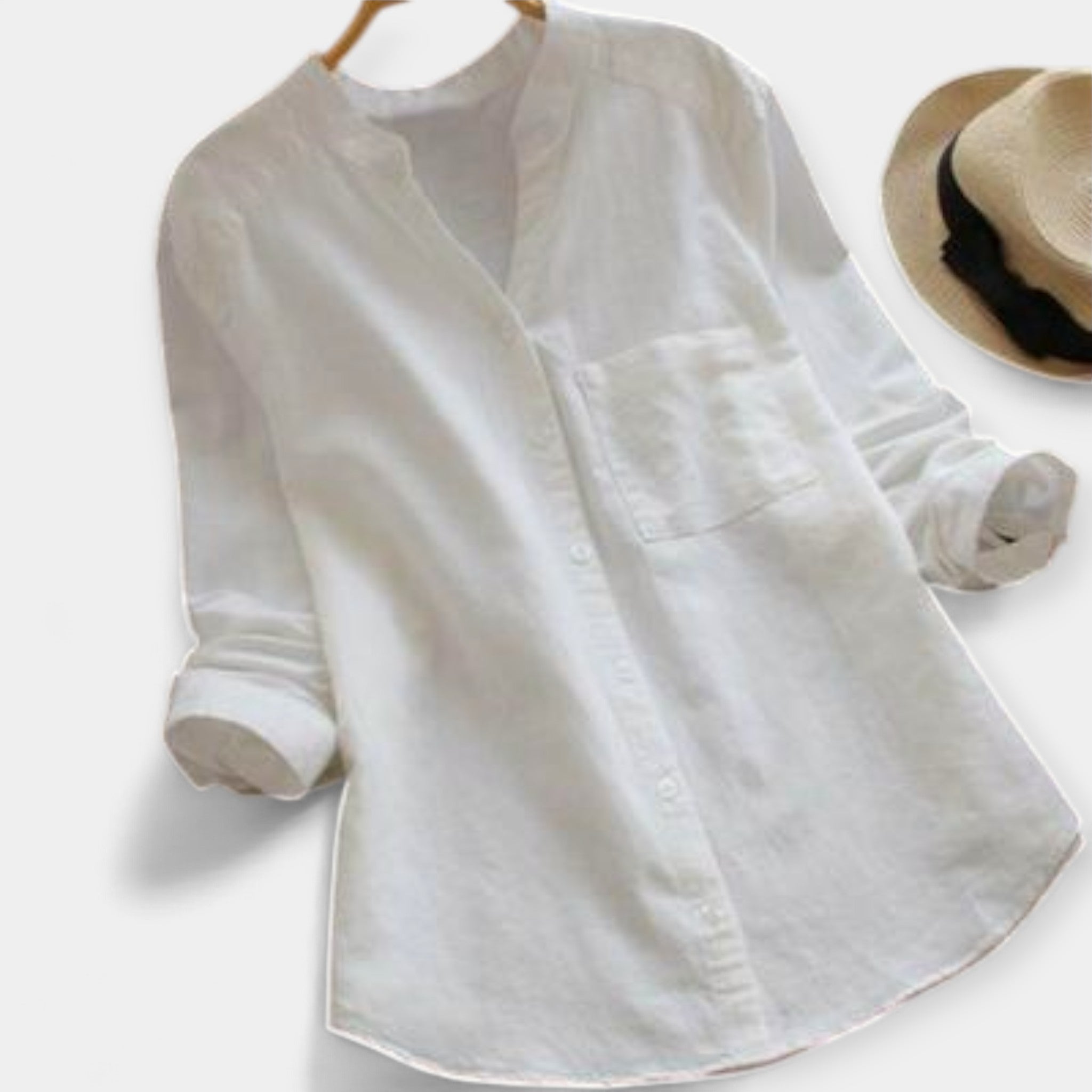 Comfortable Shirt Made of Linen and Cotton