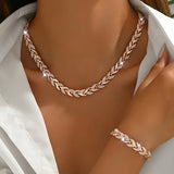 Elegant complete set of glass crystals in the shape of a fish tail