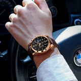 Luxury watch with a handmade strap