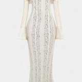Rosalie - Maxi Dress with Wide Shoulders