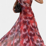 Renata - Maxi Dress with Asymmetrical Shoulder