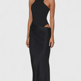 Mafalda - Maxi dress with straps and a Slim silhouette