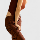 Mafalda - Maxi dress with straps and a Slim silhouette