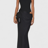 Mafalda - Maxi dress with straps and a Slim silhouette