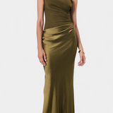Ottavia - Small Pleated Dress with One Shoulder