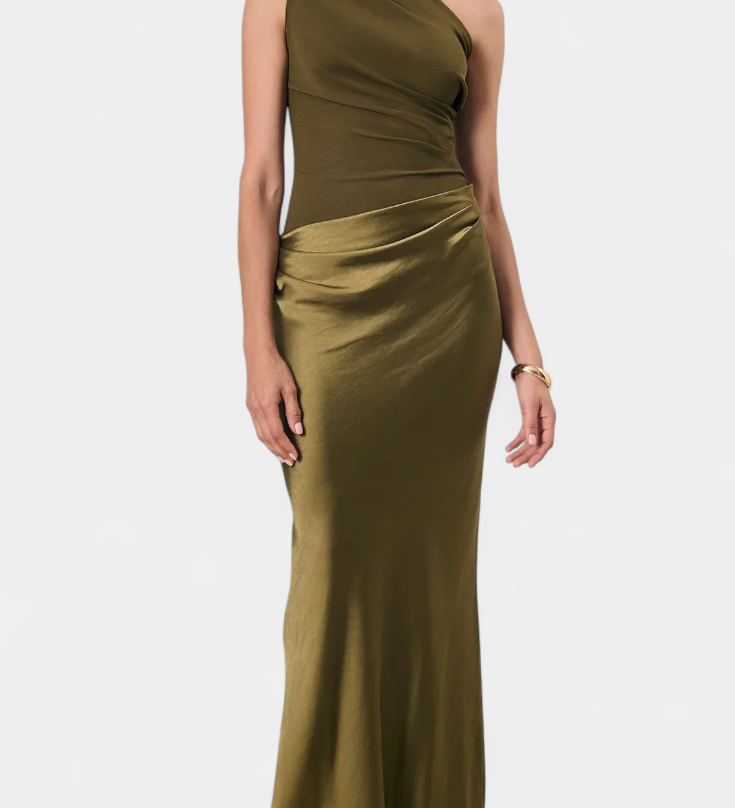 Ottavia - Small Pleated Dress with One Shoulder