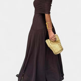 Renata - Maxi Dress with Asymmetrical Shoulder