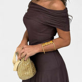 Renata - Maxi Dress with Asymmetrical Shoulder