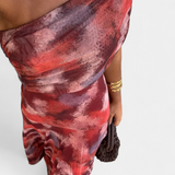 Renata - Maxi Dress with Asymmetrical Shoulder