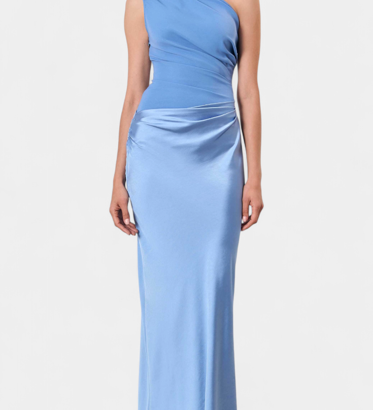 Ottavia - Small Pleated Dress with One Shoulder