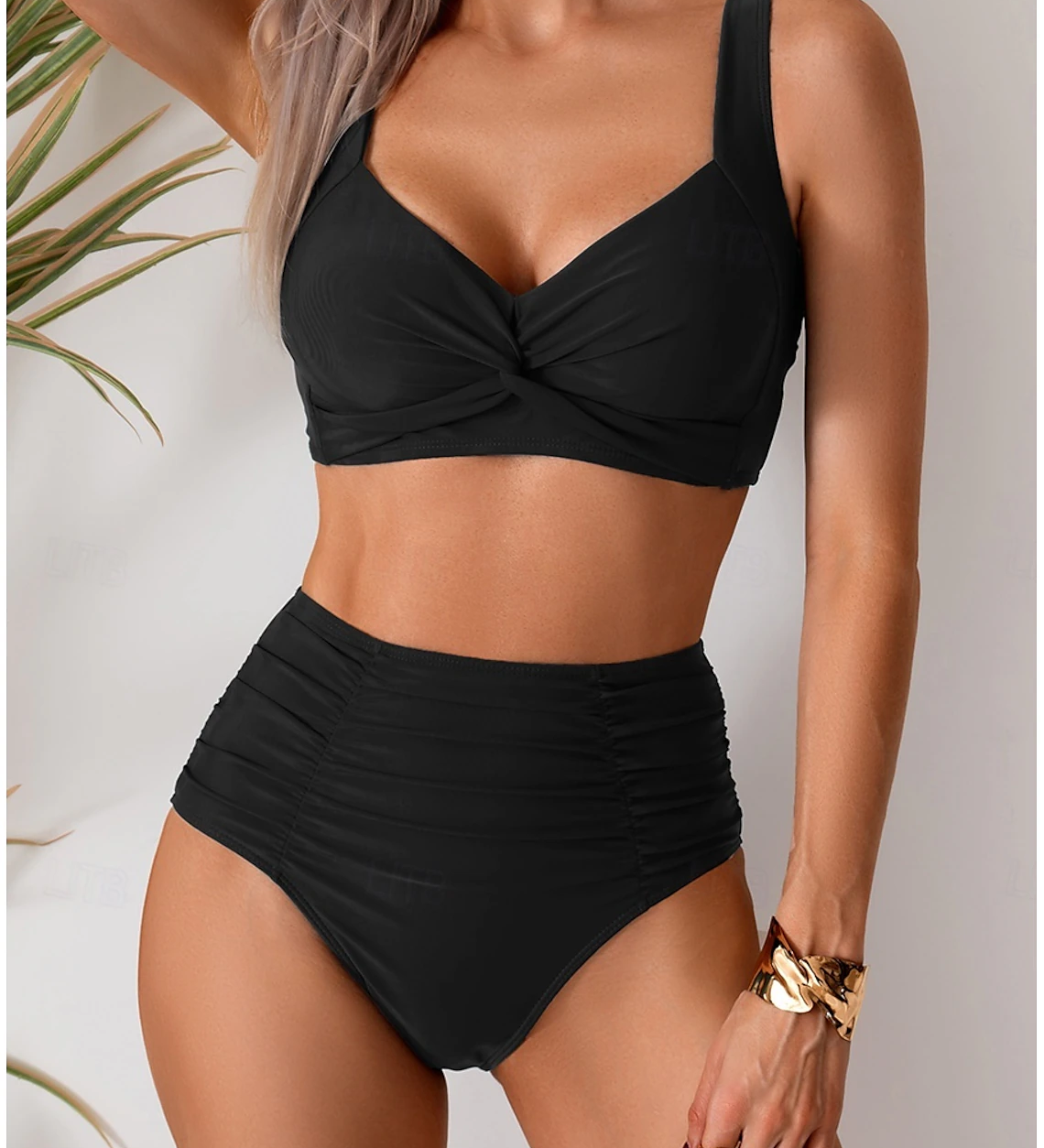 Daniela - Bikini in pleated fabric