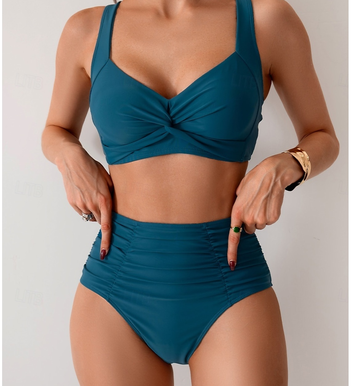 Fátima - Bikini in pleated fabric