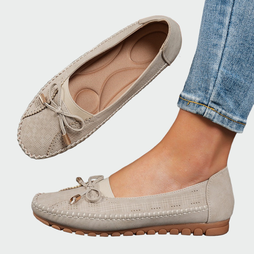 Comfortable slip-on shoes with orthopedic insole